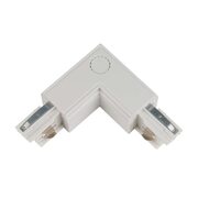 Коннектор для трековых светильников UBX-A21 WHITE 1 POLYBAG (бел.) Uniel 09762