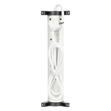 Удлинитель 3х1.5м 16А IP20 Комфорт 3х2P+E 2хUSB A+C 3А с поворотн. осн. защита от импульсных перенапряжений бел./черн. Leg 694508