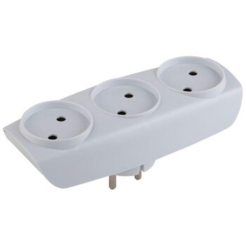 Разветвитель 3-м без заземл. 10А IP20 SP-3-W бел. Эра C0045527