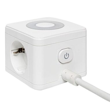 Удлинитель "Куб" 2 гнезда 2USB 2.4А+Type C + Ночник 1.3 метра 1кв.мм EKF UBA-CUB-2-TC