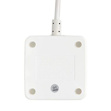 Удлинитель "Куб" 2 гнезда 2USB 2.4А+Type C + Ночник 1.3 метра 1кв.мм EKF UBA-CUB-2-TC