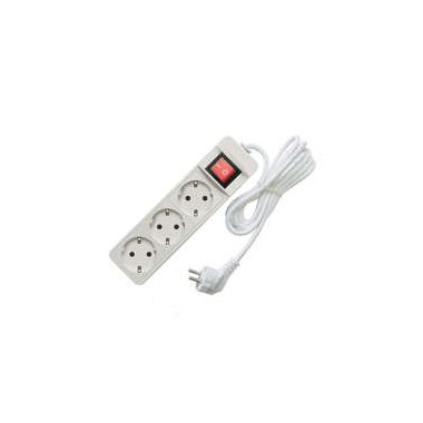 Удлинитель 3х1.5м с заземл. 10А IP20 2.2кВт ПВС с выкл. Союз 481S-7301