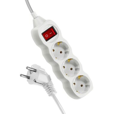 Удлинитель 3х5м с заземл. 16А IP20 ПВС 3х1 с выкл. КОСМОС YKsm5m-3g-Z-V(K)