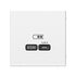 Розетка USB ArtGallery тип C 65Вт QC PD высокоскор. ЗУ механизм бел. SE GAL000127