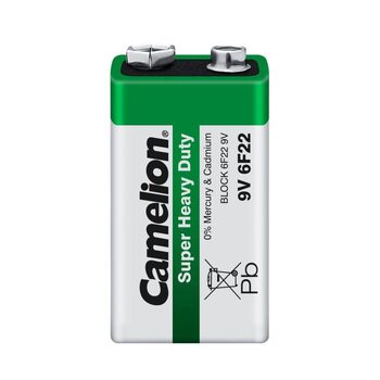 Элемент питания солевой "крона" R6F22 6F22-SP1G 9В SR-1 Camelion 1663