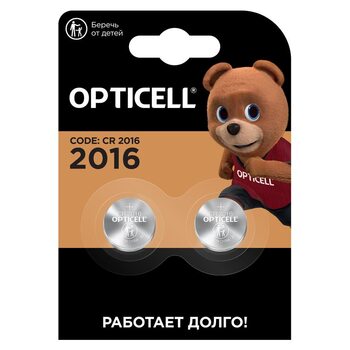 Элемент питания литиевый CR2016 (блист. 2шт) Specialty Opticell 5060003