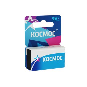 Элемент питания солевой "крона" 6F22 (блист.1шт) КОСМОС KOC6F221BL