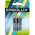Элемент питания алкалиновый AAA/LR03 1.5В Alkaline BL-2 (блист.2шт) Ergolux 11743