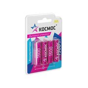 Аккумулятор AA/R6 NI-MN 1500мА.ч BP-4 (блист.4шт) КОСМОС KOCR6NIMH1500mAh4BL