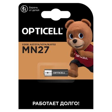 Элемент питания алкалиновый A27/MN27/8LR732 12В (блист.1шт) Specialty Opticell 5070002
