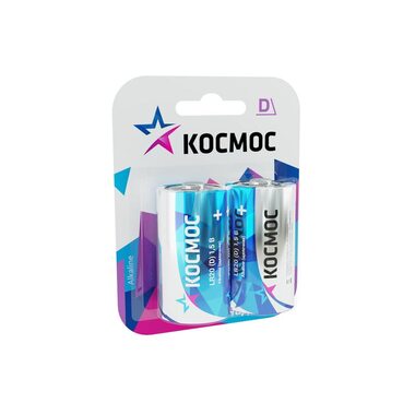 Элемент питания алкалиновый D/LR20 Максимум BP2 (блист.2шт) КОСМОС KOCLR20MAX2BL