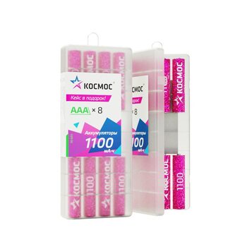 Аккумулятор R03 NI-MH 1100мА.ч 8B (уп.8шт) КОСМОС KOCR03NIMH1100mAh8B