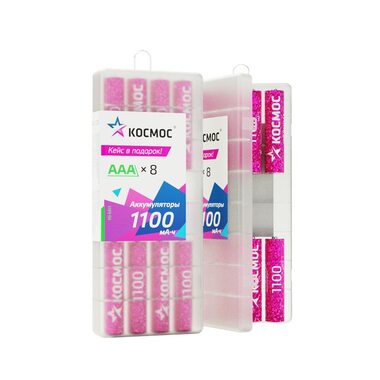 Аккумулятор R03 NI-MH 1100мА.ч 8B (уп.8шт) КОСМОС KOCR03NIMH1100mAh8B