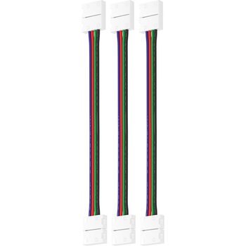 Набор проводов для гибкого соединения RGB светодиодной ленты шириной 10 мм 3 шт