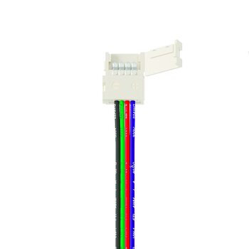 Коннектор для гибкого соединения светодиодной ленты RGB 10мм с источником питания