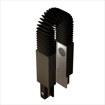 Соединитель гибкий в гофре Geniled для однофазного шинопровода Чёрный