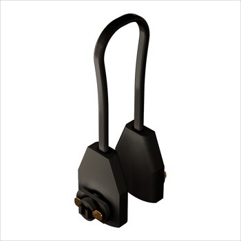 Соединитель гибкий кабельный Geniled для однофазного шинопровода Чёрный