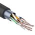 Кабель витая пара F/UTP 4х2х24AWG кат.5E solid CU PE Outdoor черн. (м) Rexant 01-0146