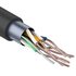 Кабель витая пара F/UTP 4х2х24AWG кат.5E solid CU PE Outdoor черн. (м) Rexant 01-0146