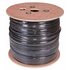 Кабель витая пара U/UTP 4х2х24AWG кат.5E solid CU PE Outdoor трос черн. (м) Rexant 01-0046