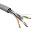 Кабель витая пара U/UTP кат.5E 4х2х24AWG solid CU PVC сер. (м) Эра Б0044429