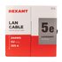 Кабель витая пара U/UTP 4х2х24AWG кат.5E solid CU PE Outdoor черн. (м) Rexant 01-0045
