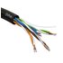 Кабель витая пара U/UTP кат.5E 4х2х24AWG solid CCA PE Outdoor Simple черн. (м) Эра Б0044436