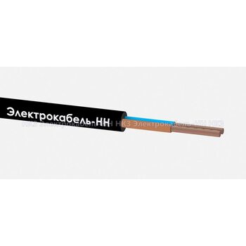 Провод ПВС 2х0.75 Ч 380В (уп.100м) ЭЛЕКТРОКАБЕЛЬ НН 00-00021630