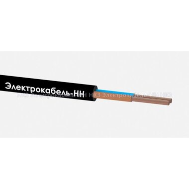 Провод ПВС 2х0.75 Ч 380В (уп.100м) ЭЛЕКТРОКАБЕЛЬ НН 00-00021630