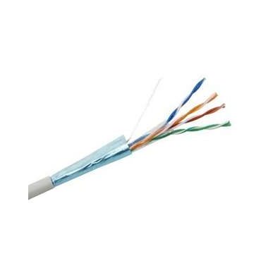 Кабель витая пара F/UTP кат.5E 4х2х24AWG solid CCA PVC сер. (м) Net.on 01-1001
