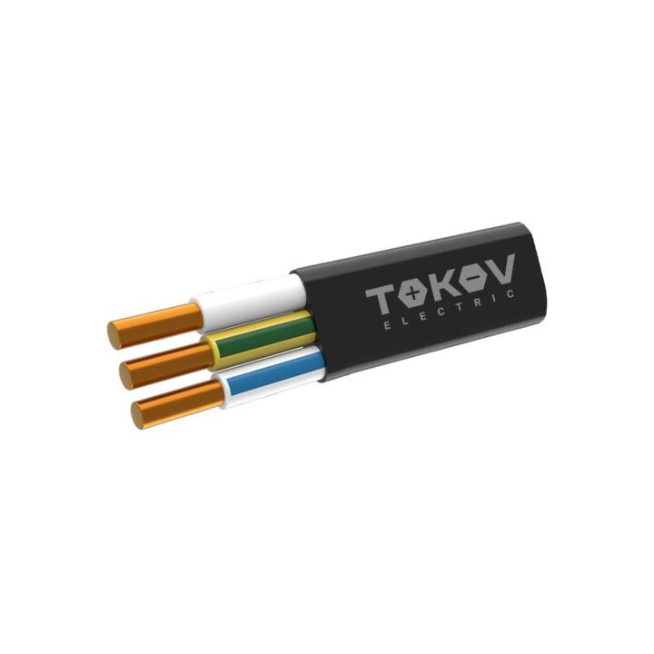 Кабель TOKOV ELECTRIC ВВГ-Пнг(А)-LS 3х1.5 ОК (N PE) 0.66кВ (м) ТХМ00407689