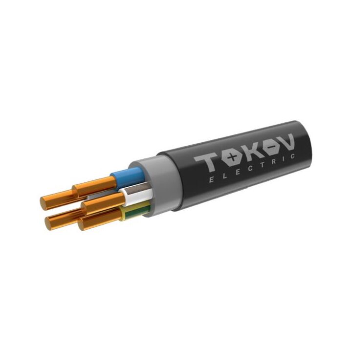 Кабель TOKOV ELECTRIC ВВГнг(А)-LS 5х6 ОК (N PE) 0.66кВ (м) ТХМ00407712