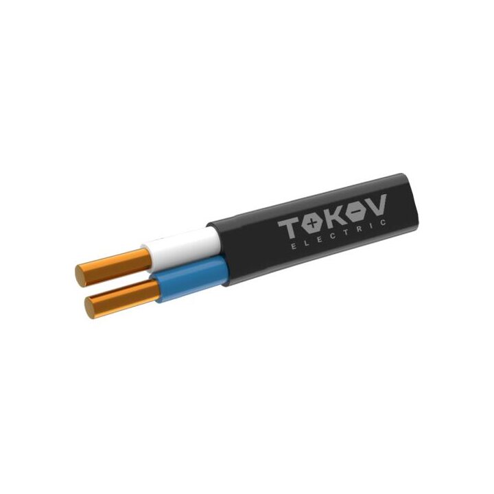 Кабель TOKOV ELECTRIC ВВГ-Пнг(А)-LS 2х1.5 ОК (N) 0.66кВ (уп.100м) ТХМ00407682