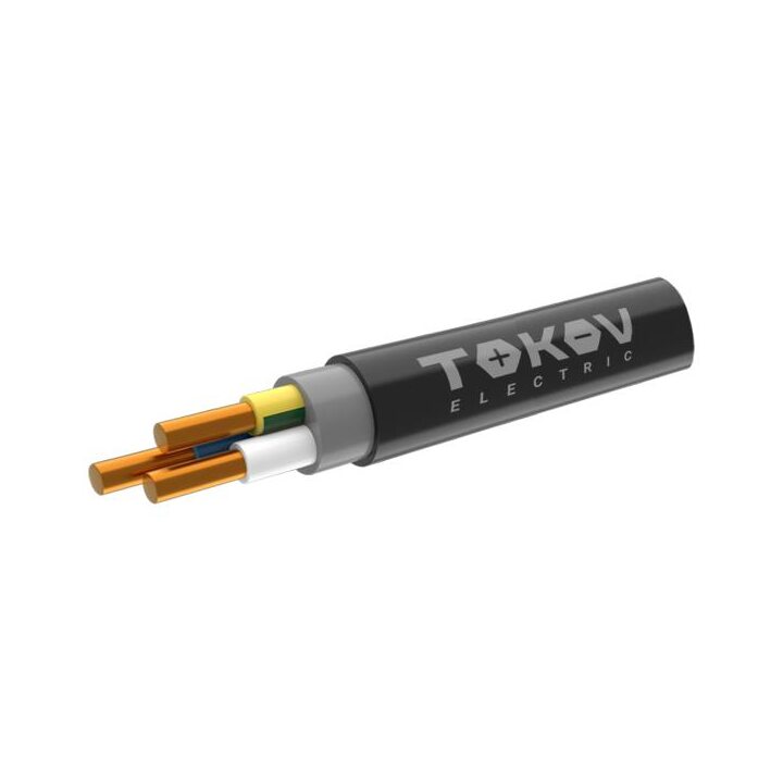 Кабель TOKOV ELECTRIC ППГнг(А)-HF 3х2.5 ОК (N PE) 0.66кВ (уп.100м) ТХМ00409106