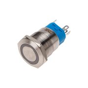 Кнопка антивандальная d19 250В с фикс. (5с) ON-OFF/OFF-ON подсветка красн. Rexant 36-3440