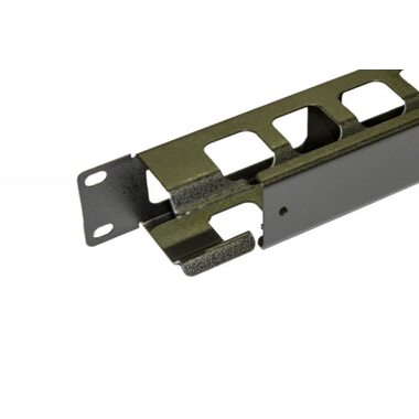 Организатор CM-1U-ML-COV кабельный с метал. кольцами и крышкой 19дюйм 1U Hyperline 16489