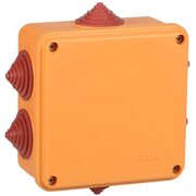 Коробка распаячная огнестойкая ПС 100х100х50 4P 4кв.мм IP55 6 вводов IEK UKF30-100-100-050-4-4-09