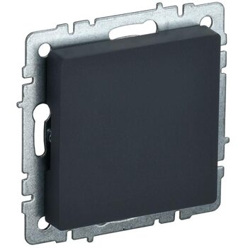 Заглушка c суппортом BRITE МЗ10-БрГ механизм графит IEK BR-PL10-K53