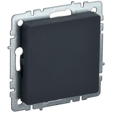 Заглушка c суппортом BRITE МЗ10-БрГ механизм графит IEK BR-PL10-K53