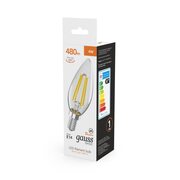 Лампа светодиодная филаментная Basic Filament 4Вт Свеча 3000К E14 480лм GAUSS 50312142