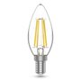 Лампа светодиодная филаментная Basic Filament 4Вт Свеча 3000К E14 480лм GAUSS 50312142