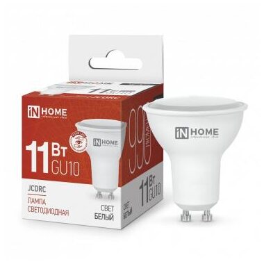 Лампа светодиодная LED-JCDRC-VC 11Вт 4000К нейтр. бел. GU10 990лм 230В IN HOME 4690612023489