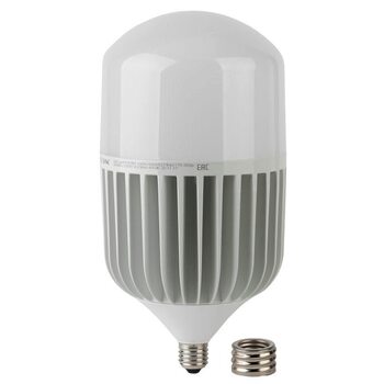 Лампа светодиодная высокомощная STD LED POWER T160-100W-6500-E27/E40 100Вт T160 колокол 6500К нейтр. бел. E27/E40 (переходник в компл.) 8000лм Эра Б0032090