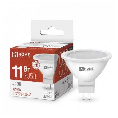 Лампа светодиодная LED-JCDR-VC 11Вт 4000К нейтр. бел. GU5.3 990лм 230В IN HOME 4690612020358