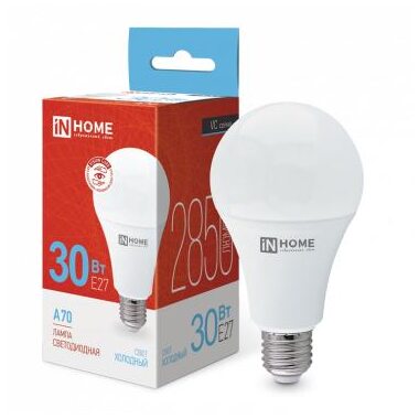 Лампа светодиодная LED-A70-VC 30Вт 230В E27 6500К 2850лм IN HOME 4690612024165