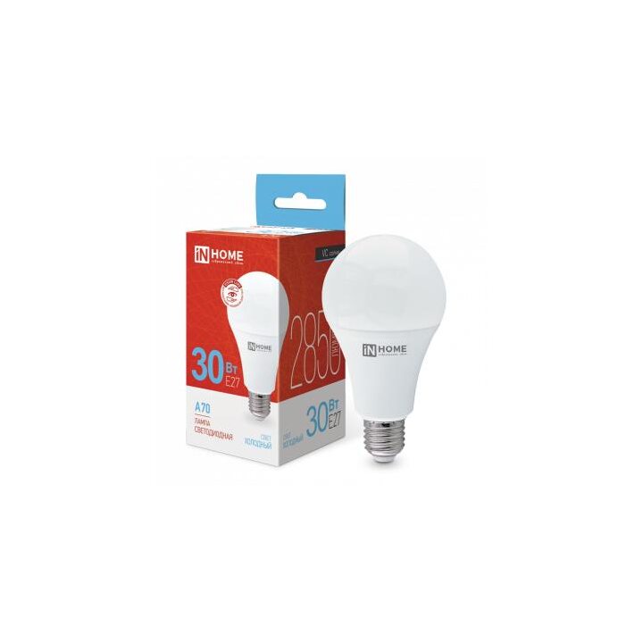 Лампа светодиодная LED-A70-VC 30Вт 230В E27 6500К 2850лм IN HOME 4690612024165