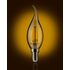 Лампа светодиодная филаментная RS LED F BхS E14 7W 220-240V 2700К 7Вт свеча на ветру 810лм Ra 90 Русский Свет 15011045087