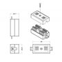 Адаптер проходной (coupler) CA-IDC-C5e-WH Dual IDC кат.5e 4 пары Hyperline 23533