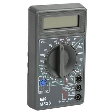 Мультиметр цифровой Universal M838 IEK TMD-2S-838