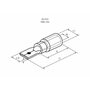 Клемма плоская изол. (штекер) (VM 2-250) REXANT 08-0333